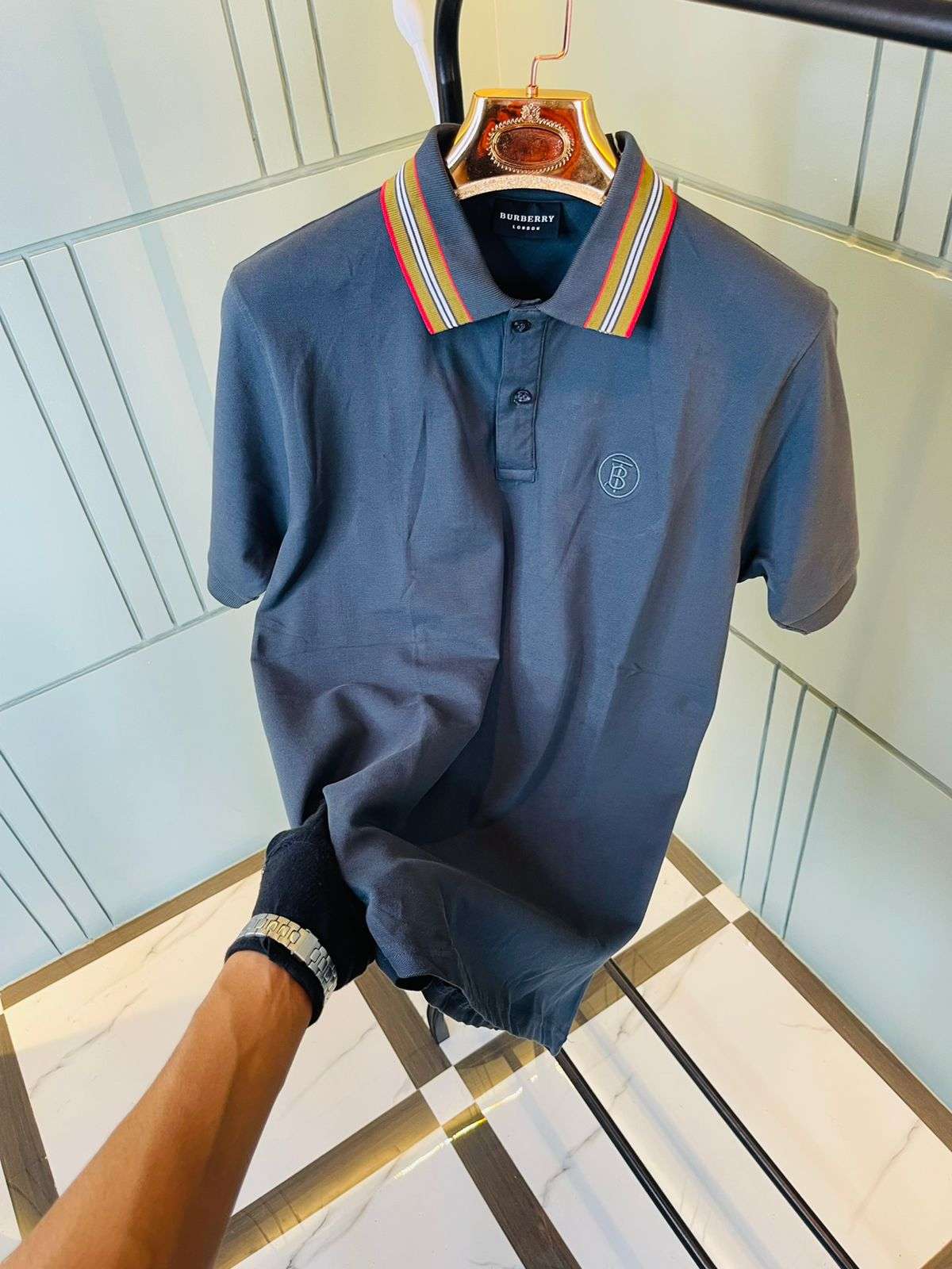 BURBERRY PREMIUM IMPORTED POLO T-SHIRT