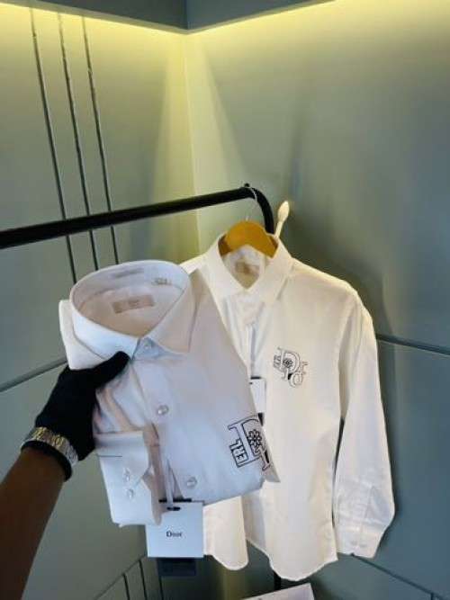Dior super premium shirt with brand patch with box and carry bag